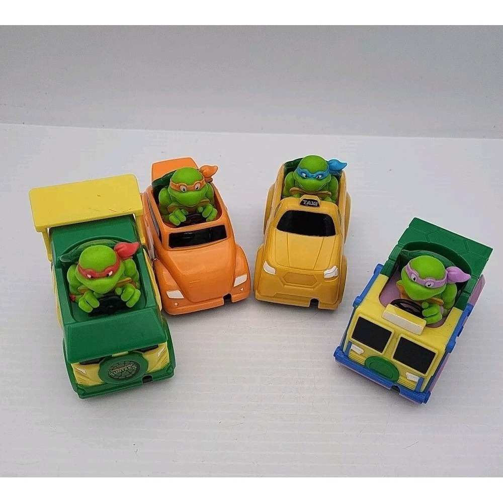 Teenage Mutant Ninja Turtles Rad Rip Racers Race Car Set Of Four
